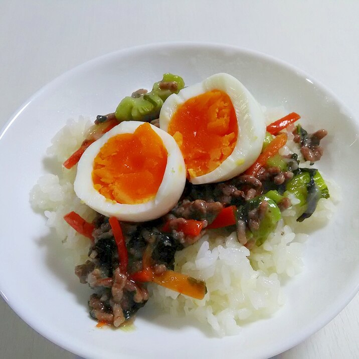 ご飯がすすむ☆半熟卵の中華そぼろあんかけ丼